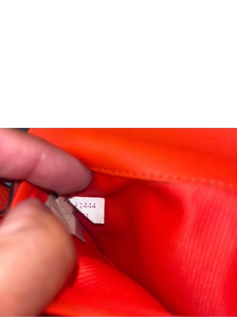 COACH Orange Pebbled Leather Continental Wallet